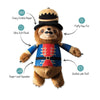 Pet Shop by Fringe Studio dog toys Holiday I Crush A Lot Sloth Plush Squeak Dog Toy