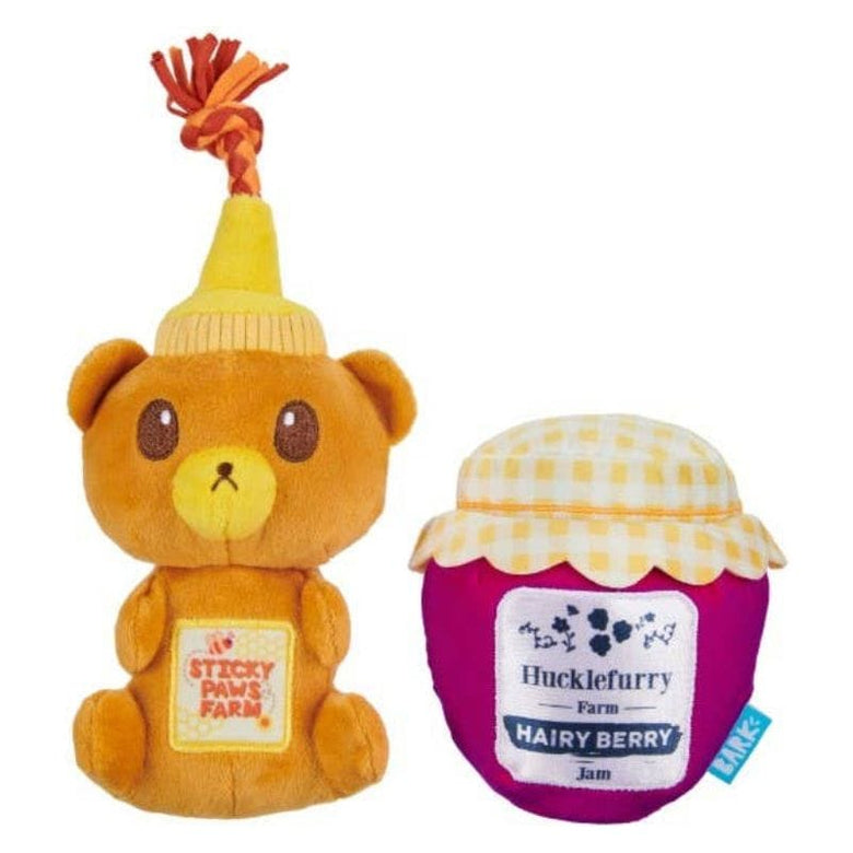 BARK That's My Jam, Honey Plush Dog Toy Set - 2 Pk