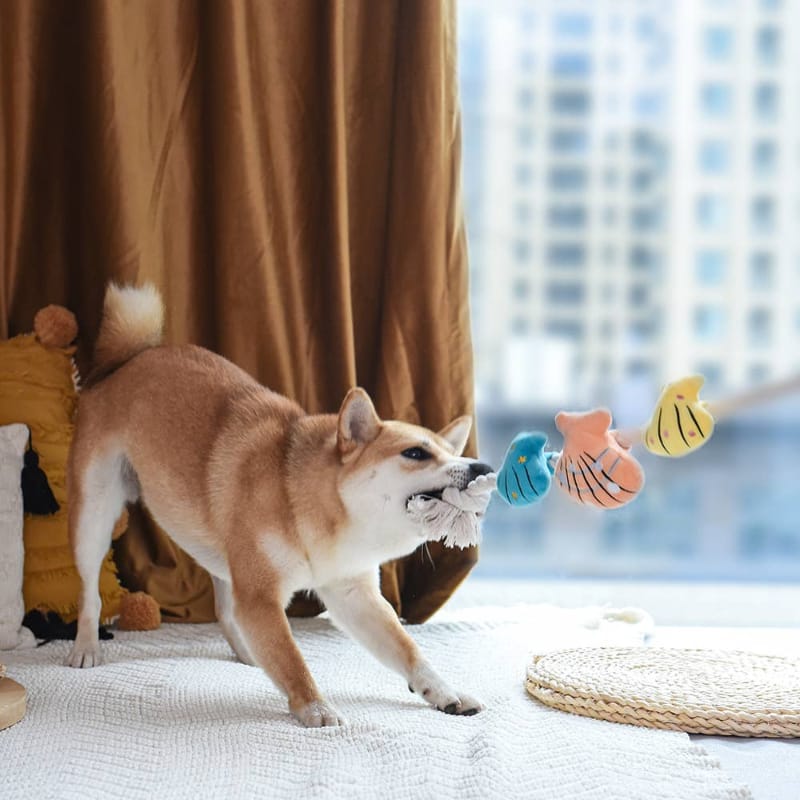 Hugsmart Products Inc Dog Toys Pirate Pups Shell Necklace Summer Beach Rope Dog Toy