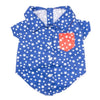 The Worthy Dog CollardShirts SM Stars Red White Blue Patriotic Collared Dog Shirt