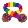 The Worthy Dog Scarf The Worthy Dog - Rainbow Stripe Scarf: Multicolored / X Small