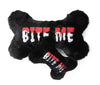 FuzzYard dog toys Halloween Bite Me Bone Black Plush Squeak Dog Toy