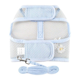 Doggie Design Harnesses Cool Mesh Dog Harness with Leash - Baby Blue Daisy