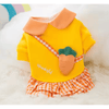 AE DRESSES Org / XS Wonderful Daisy or Carrot Spring Dog Dresses - Blue or Orange