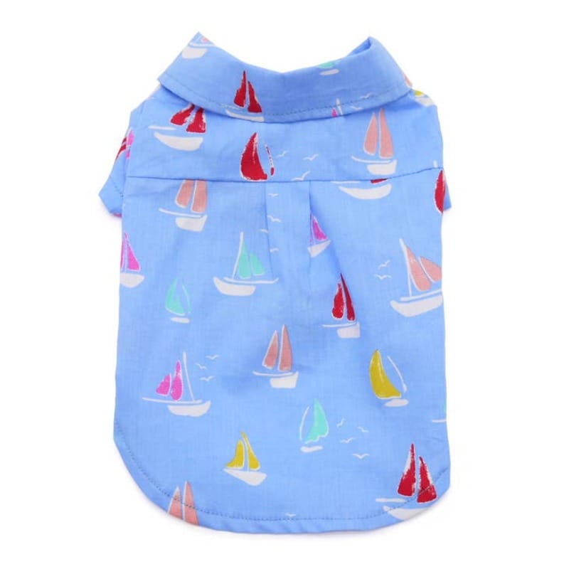 Dogo Pet Collared Shirts L Summer Beach Dog Shirt