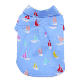 Dogo Pet Collared Shirts L Summer Beach Dog Shirt