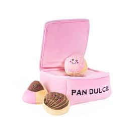 ZippyPaws dog toys Burrow Pan Dulce Pink Box Plush Dog Toy Set - 4 Pc