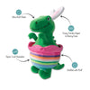 Petshop by Fringe Studio dog toys Easter Just Hatched Egg Bunny Ears Rex Spring Plush Squeak Dog Toy