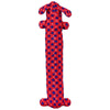 Patriotic Red Wht Blue Stars Loofa Plush Squeak 12” Dog Toy