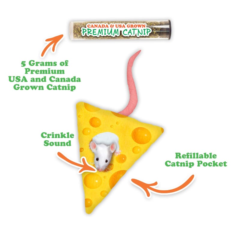 Meowijuana Cat Toys Meowijuana Get Cheezy Cheese & Mouse Cat Toy