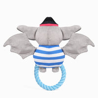 Hugsmart Products Inc Hugsmart Products Inc - HugSmart Pet - Howloween Night | Pirate Bat - Dog Rope Toy
