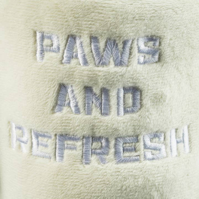 Snuggly Cup Embroidered Plush Squeaky Dog Toy - 3 Colors: Blush, Teal, Ivory
