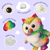 SnugArooz dog toys Hootie the Owl Rainbow Plush Dog Toy - 8"