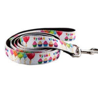 Barker's Bowtique Leashes Birthday Party Adjustable Dog Leash