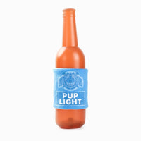 Hugsmart Products Inc dog toys Boozy Tailz Pup Light Bottle Squeak Rubber Dog Toy