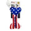 Huxley & Kent Dog Toys Tiny Tuff Lil' Firecracker Bone Plush Squeak Dog Toy