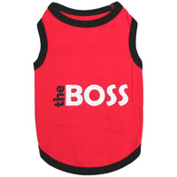 Parisian Pet® Dog Apparel XXS The Boss Red Dog Tee