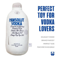 PAWTY Dog Toys dog toys Pawsolut Bottle Plush Squeak Dog Toy