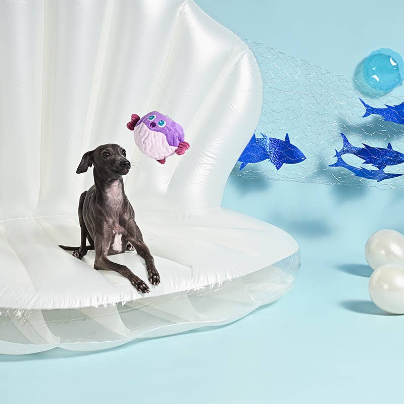 Hugsmart Products Inc Hugsmart Products Inc - HugSmart Pet - Ocean Pals | Puffer Fish Ball - Dog Ball Toy