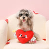 Hugsmart Products Inc dog toys Woof Love Heart & Arrow Rope Plush Squeak Dog Toy