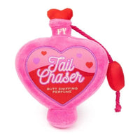FuzzYard dog toys Tail Chaser Pink Perfume Plush Squeak Dog Toy