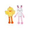Pet Shop by Fringe Studio dog toys Hoppy Go Clucky Bunny and Chick Easter Plush Dog Toy Set - 2pc