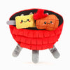 Hugsmart Products Inc dog toys Beach Daze BBQ Grill Interactive Plush Dog Toy - 3 Pc