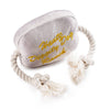 Haute Diggity Dog dog toys Western Belt Buckle Plush Squeaky Rope Dog Toy