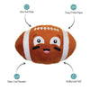 PetShop by Fringe Studio dog toys I Wanna Be A Baller Football Plush Squeak Dog Toy