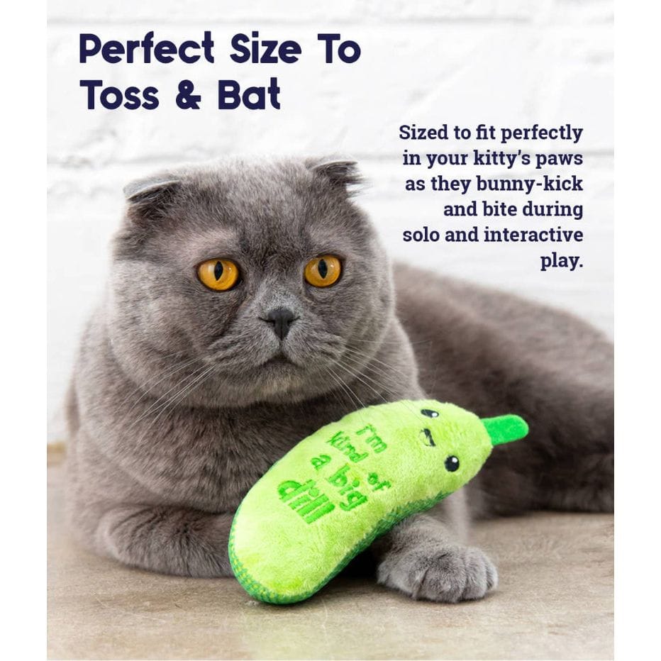 Catstages Cat Toys Crunchy Pickle Kicker Cat Toy