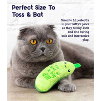 Catstages Cat Toys Crunchy Pickle Kicker Cat Toy