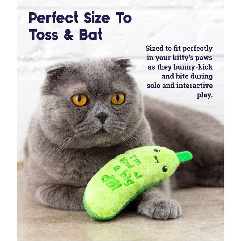 Catstages Cat Toys Crunchy Pickle Kicker Cat Toy