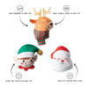 Christmas Never Sleigh Never Plush Squeaky Holiday Dog Toy Set - 3 Pc