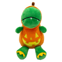 Halloween Dino-Lantern Plush Squeaky Dog Toy