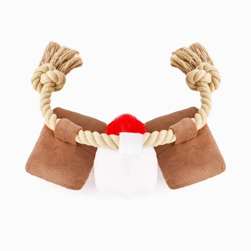 Hugsmart Products Inc dog toys Camping Pups S'mores Tug Rope Plush Dog Toy