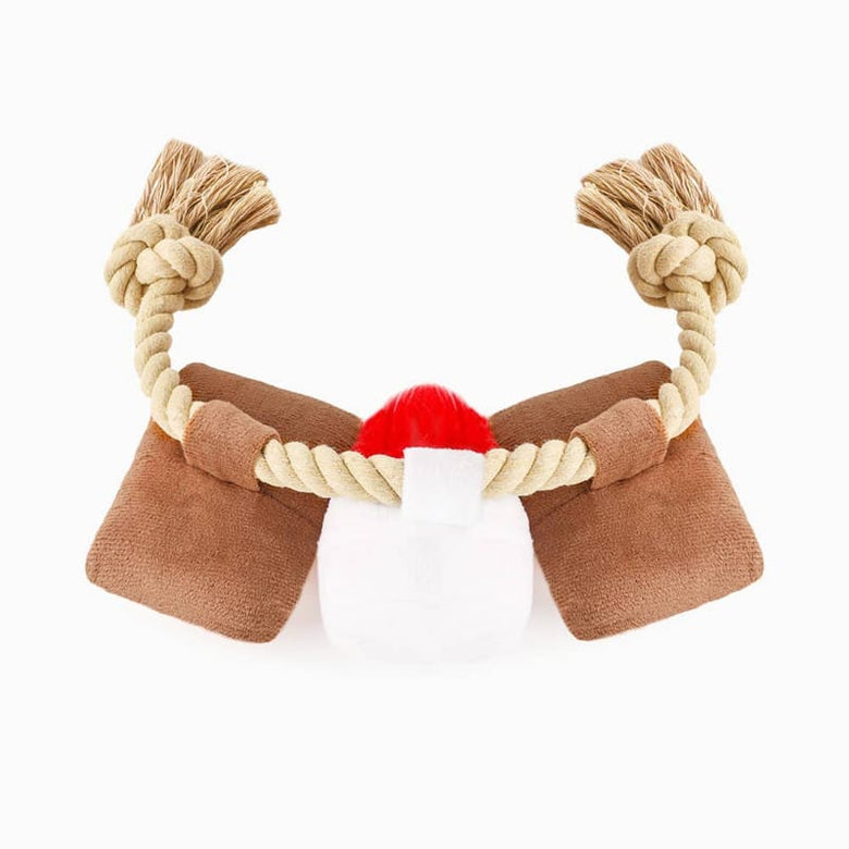 Hugsmart Products Inc dog toys Camping Pups S'mores Tug Rope Plush Dog Toy