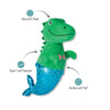 Petshop by Fringe Studio dog toys Mer-Rex Mermaid Plush Squeaky Dog Toy