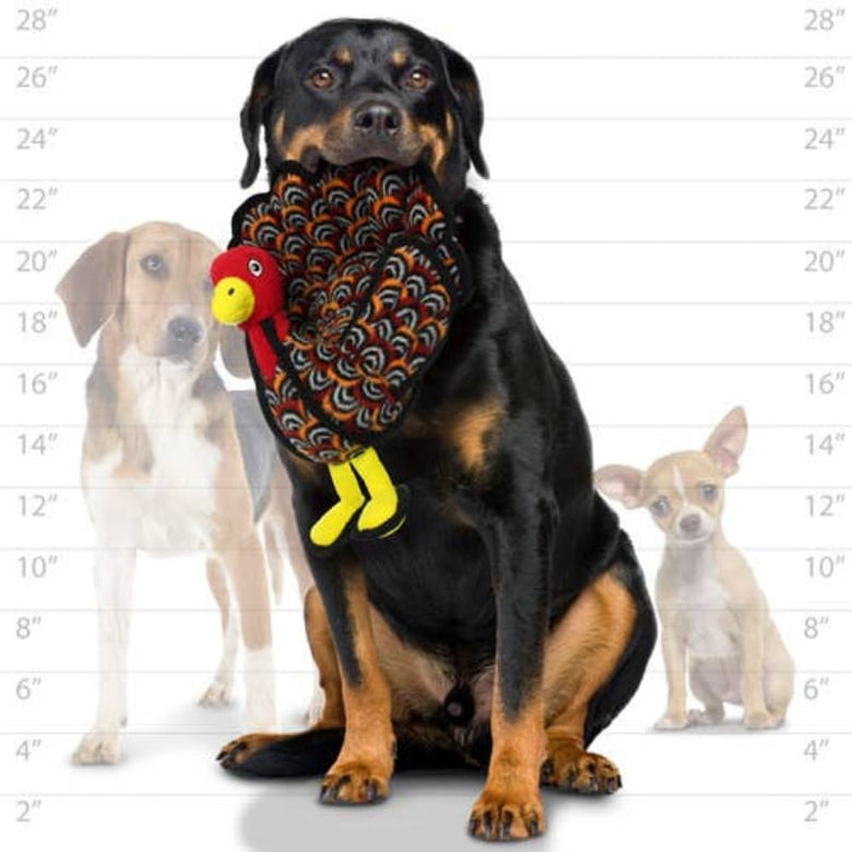 Tuffy Dog Toys - VIP Products dog toys Tuffy Barnyard Turkey Durable Tough Squeaky Dog Toy - Large