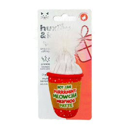 Huxley & Kent Cat Toys Christmas Holiday Latte My Way Plush Cat Toy