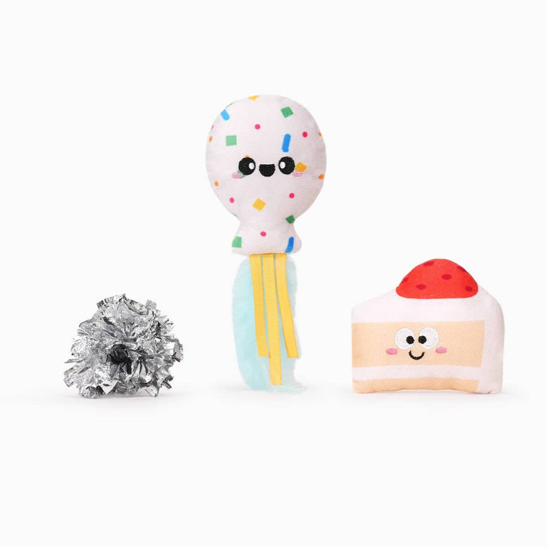 Hugsmart Products Inc Hugsmart Products Inc - HugSmart Pet - Yappy Birthday  | Balloon & Cake - Cat Toy