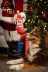Huxley & Kent dog toys Let It Snow Merlot Holiday Plush Squeaky Dog Toy