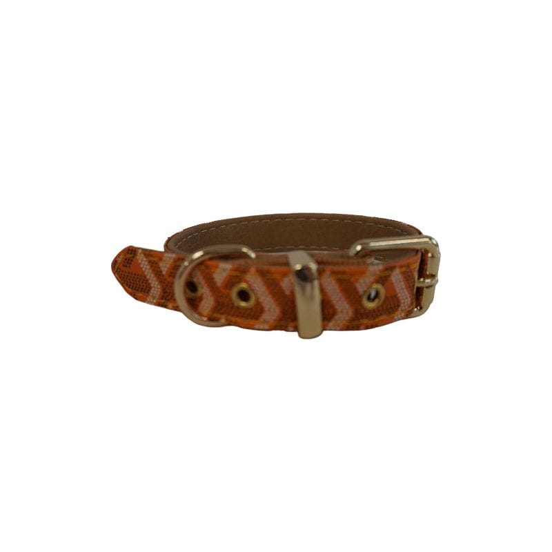 BARK by DOG Collars SM Morel Orange Luxury Pet Collar