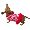 Dallas Dogs, Ltd Sweaters Hearts & Snowflakes with Ruffle Bottom Red Dog Sweater Dress