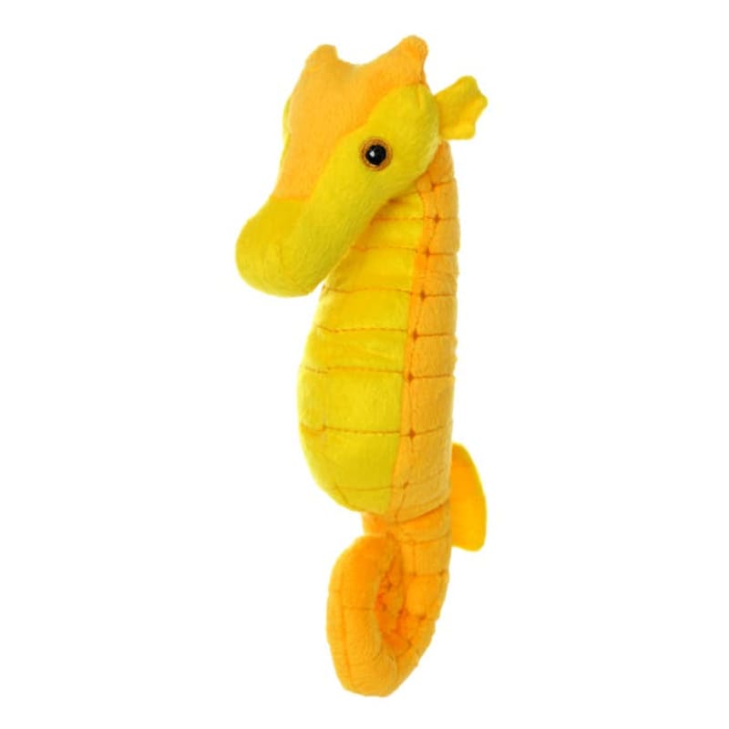 VIP Products/Tuffy dog toys Jr Tuffy Ocean Creature Series Sarafina Seahorse Durable Tough Yellow Dog Toy - Jr Size