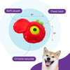 Outward Hound dog toys Fruity Findz Red Strawberry Interactive Ball Plush Dog Toy