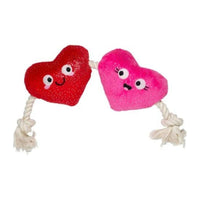 Pet Shop by Fringe Studio dog toys Can't Be Ap-Heart Plush Rope Squeak Dog Toy