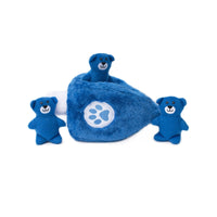 Hanukkah Burrow Dreidel Plush Squeaky Interactive Holiday Dog Toy Set - 4 Pc