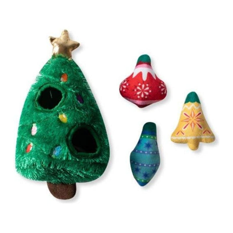 Pet Shop by Fringe Studio dog toys Christmas Tree Ready Set Glow Hide & Seek Interactive Dog Toy Set