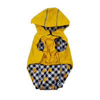 Yellow Ducks Reversible & Reflective Dog Raincoat