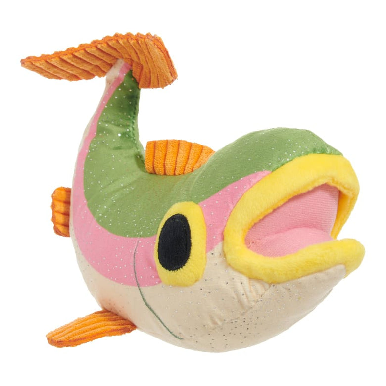 BARK dog toys Brooke Trout Colorful Plush Squeak Dog Toy